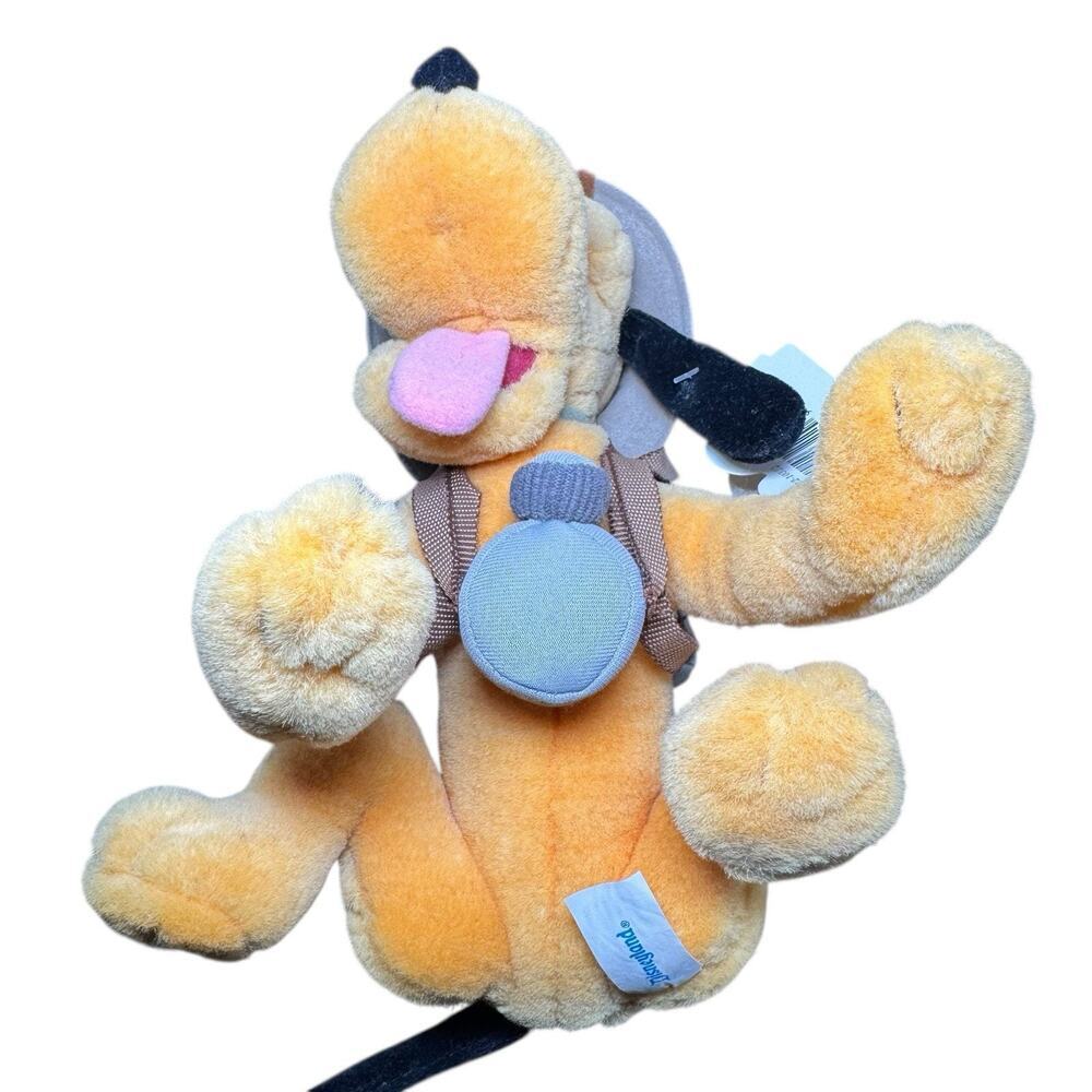 Disneyland Mouseketoys Safari Pluto Plush Stuffed Toy Animal Kingdom Backpack - Picture 7 of 10